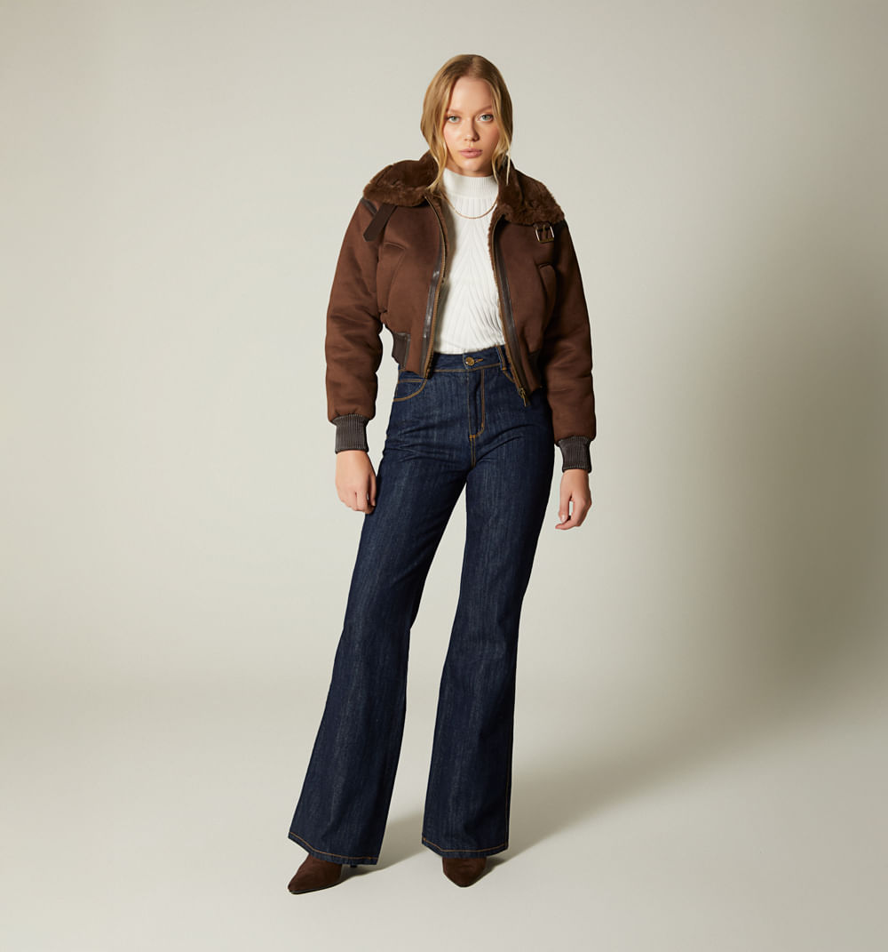 Chaqueta bomber con pelo interno