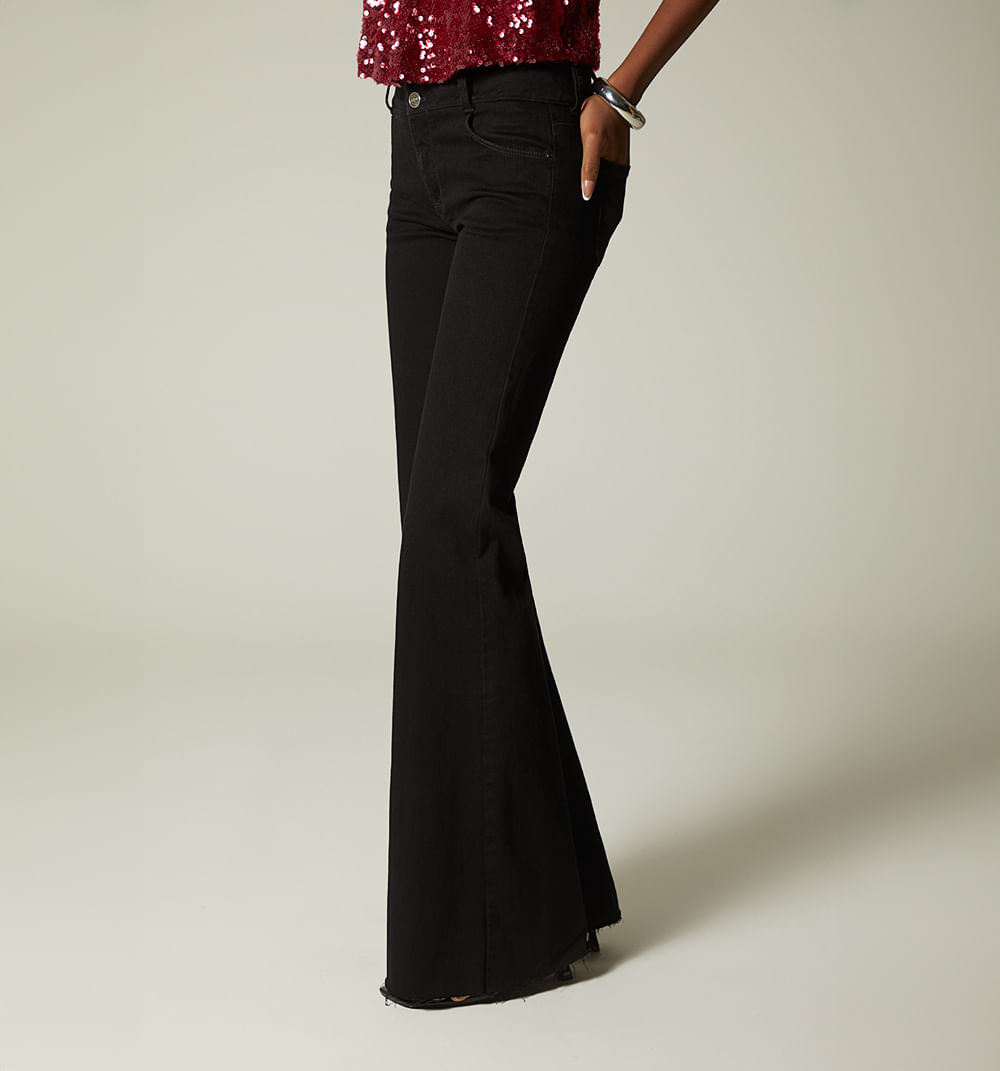 Jean  bota campana, tiro medio,cinco bol