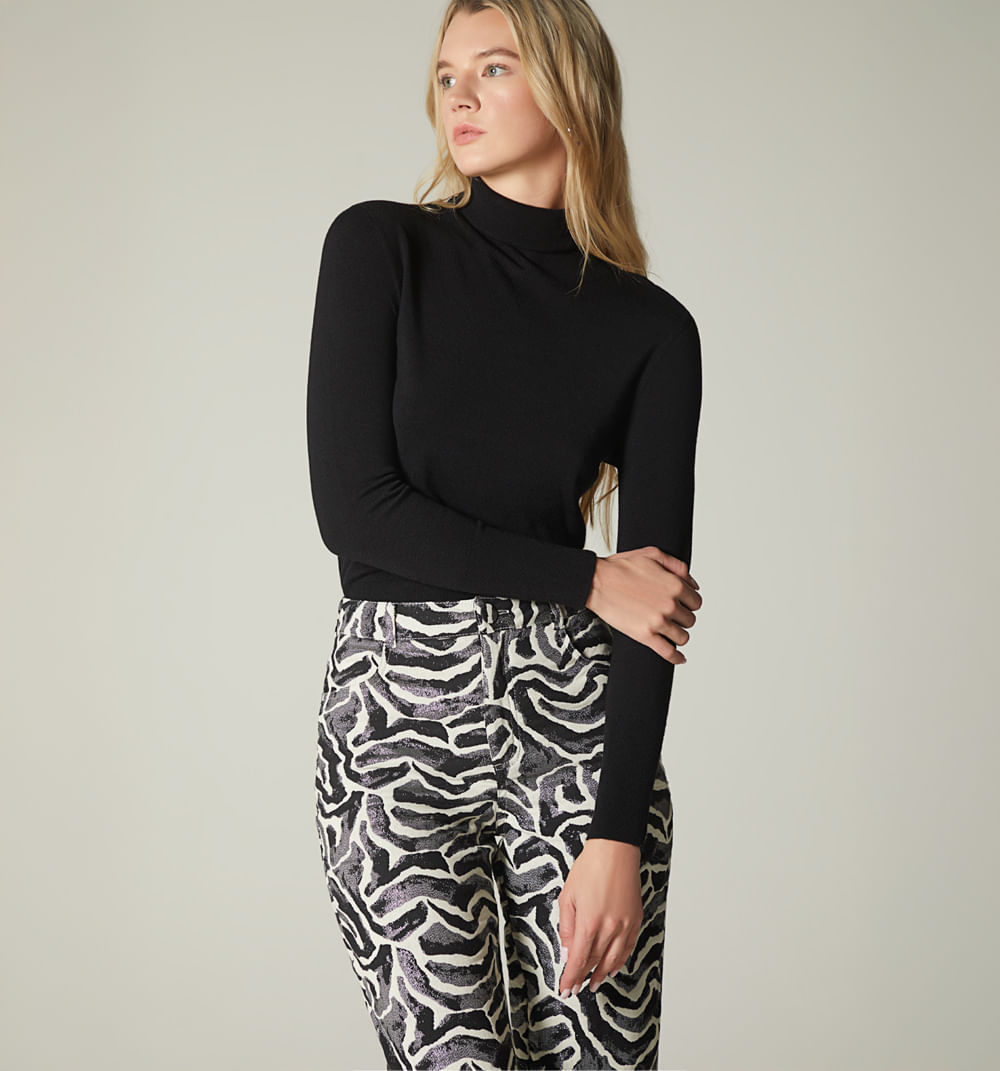 Buso manga larga cuello tortuga