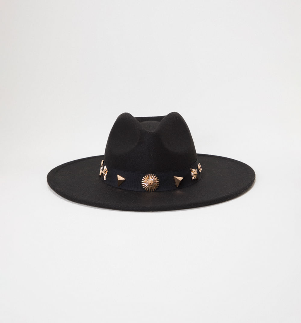 Sombrero ala ancha detalles misticos