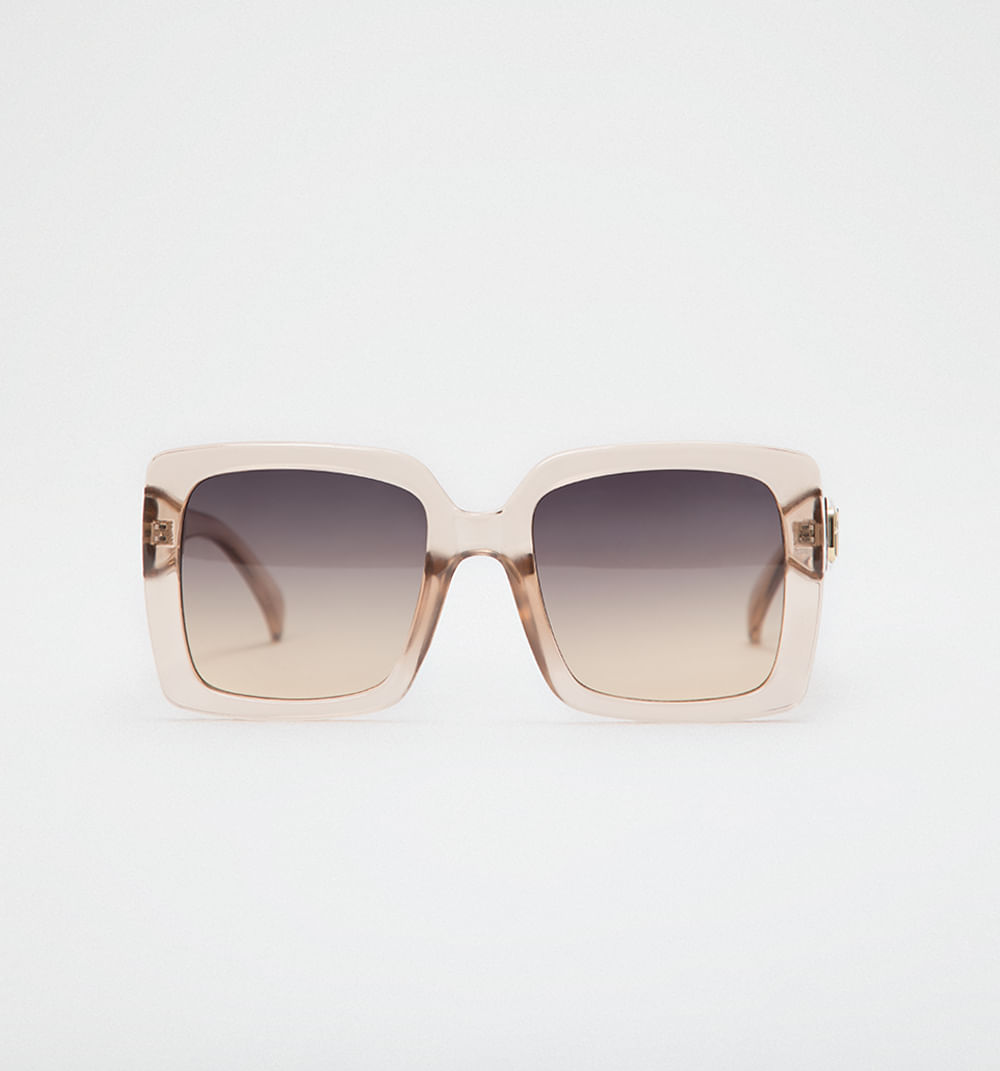 Gafas maxi marco traslucido