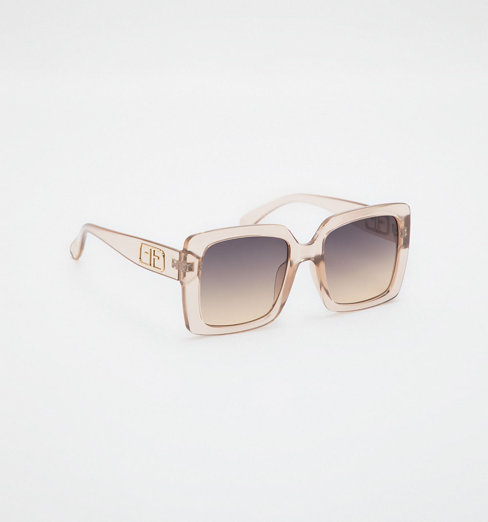 Gafas maxi marco traslucido