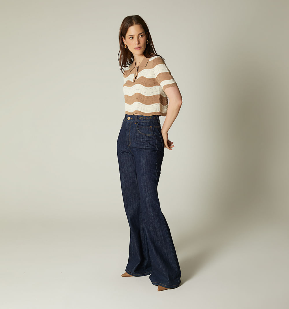 Blusa boxi tipo polo