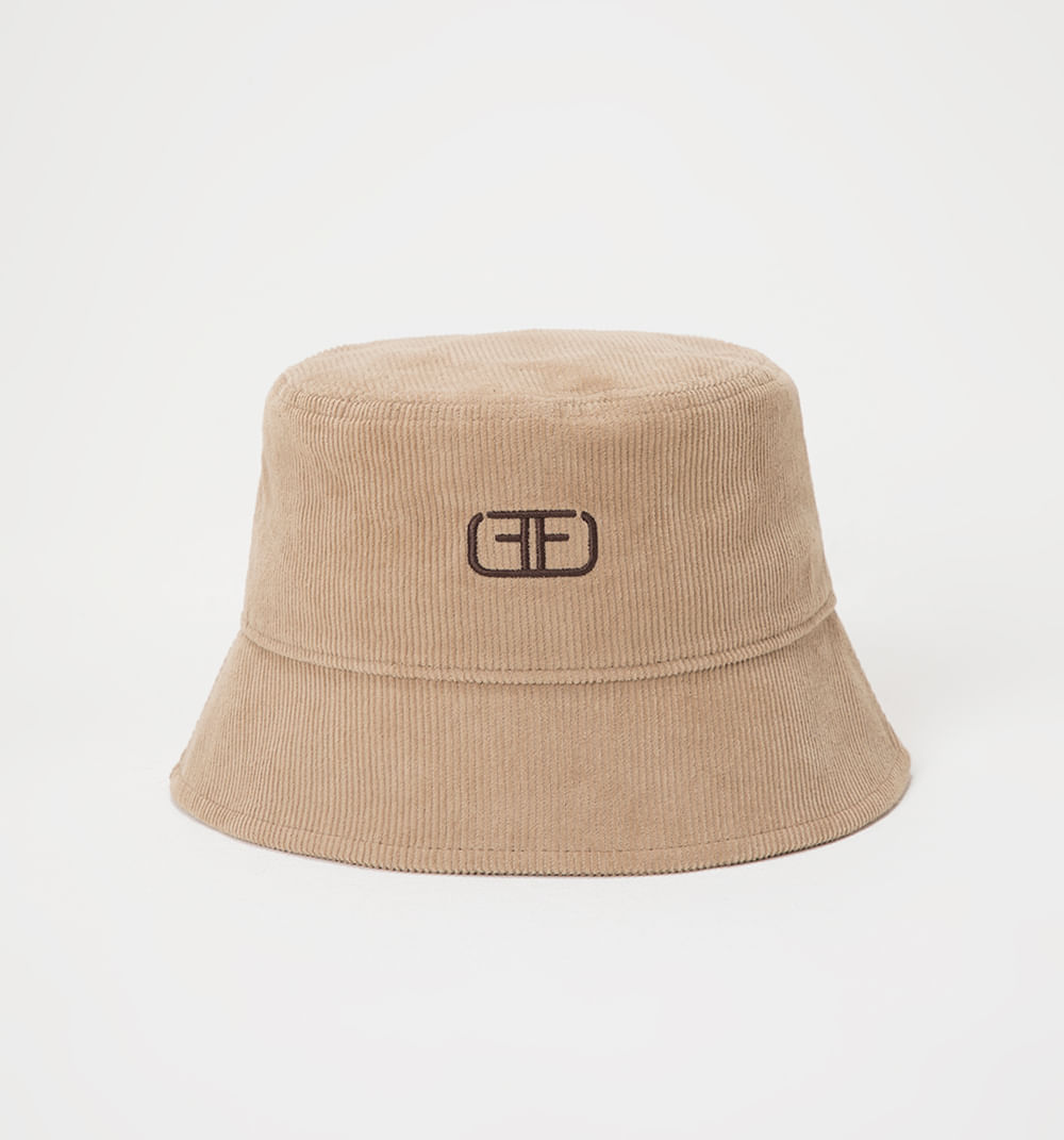 Sombrero bucket corduroy con logo