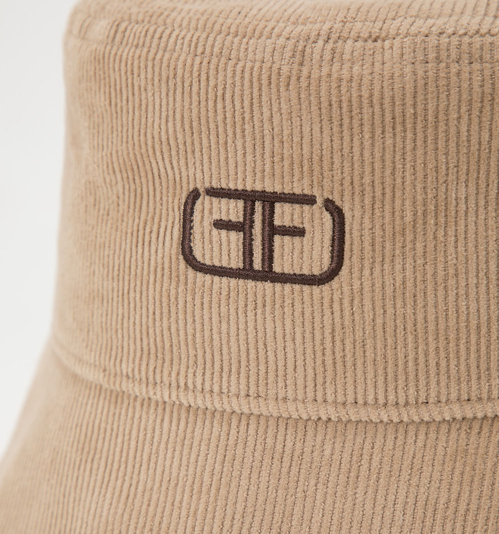Sombrero bucket corduroy con logo