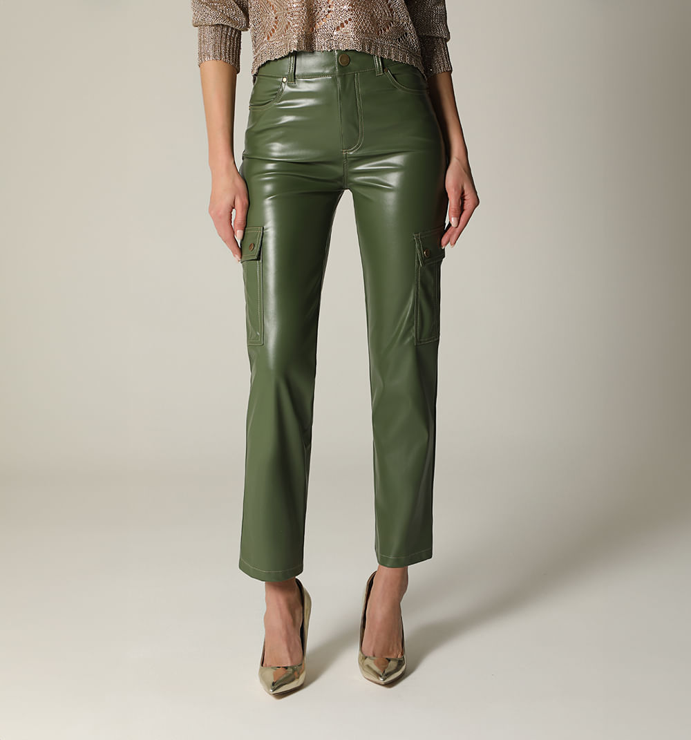 Pantalon tiro alto bota recta