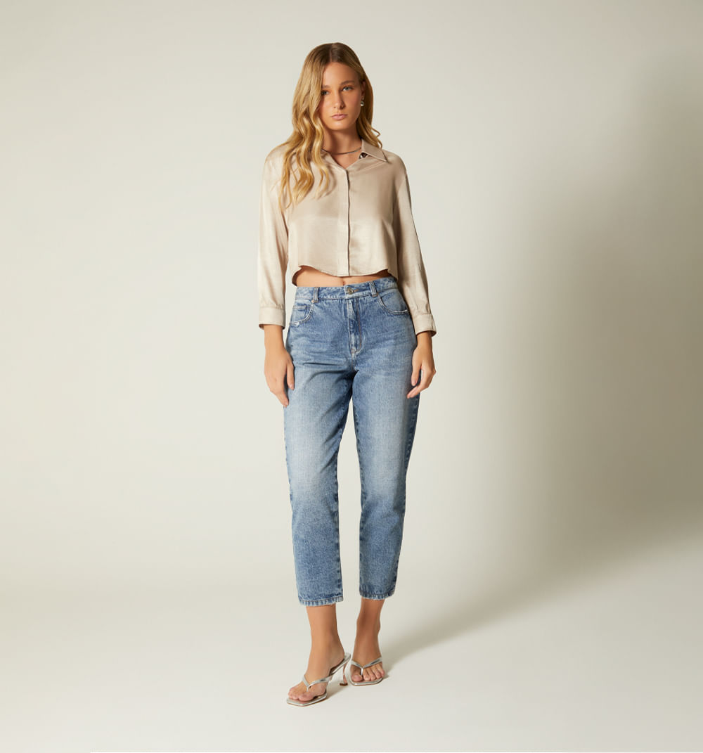 Blusa camisera boxy