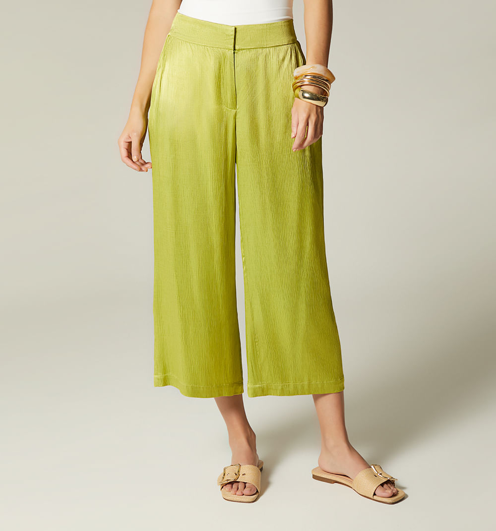 Pantalon tiro alto cullote