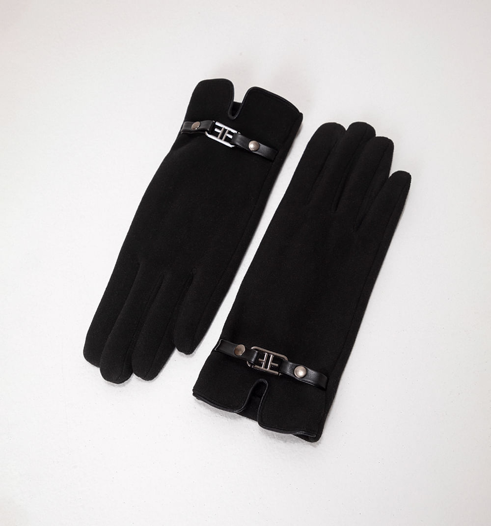 Guantes suede detalle herraje