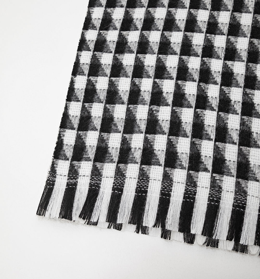 Pashmina triangulos bicolor con lurex