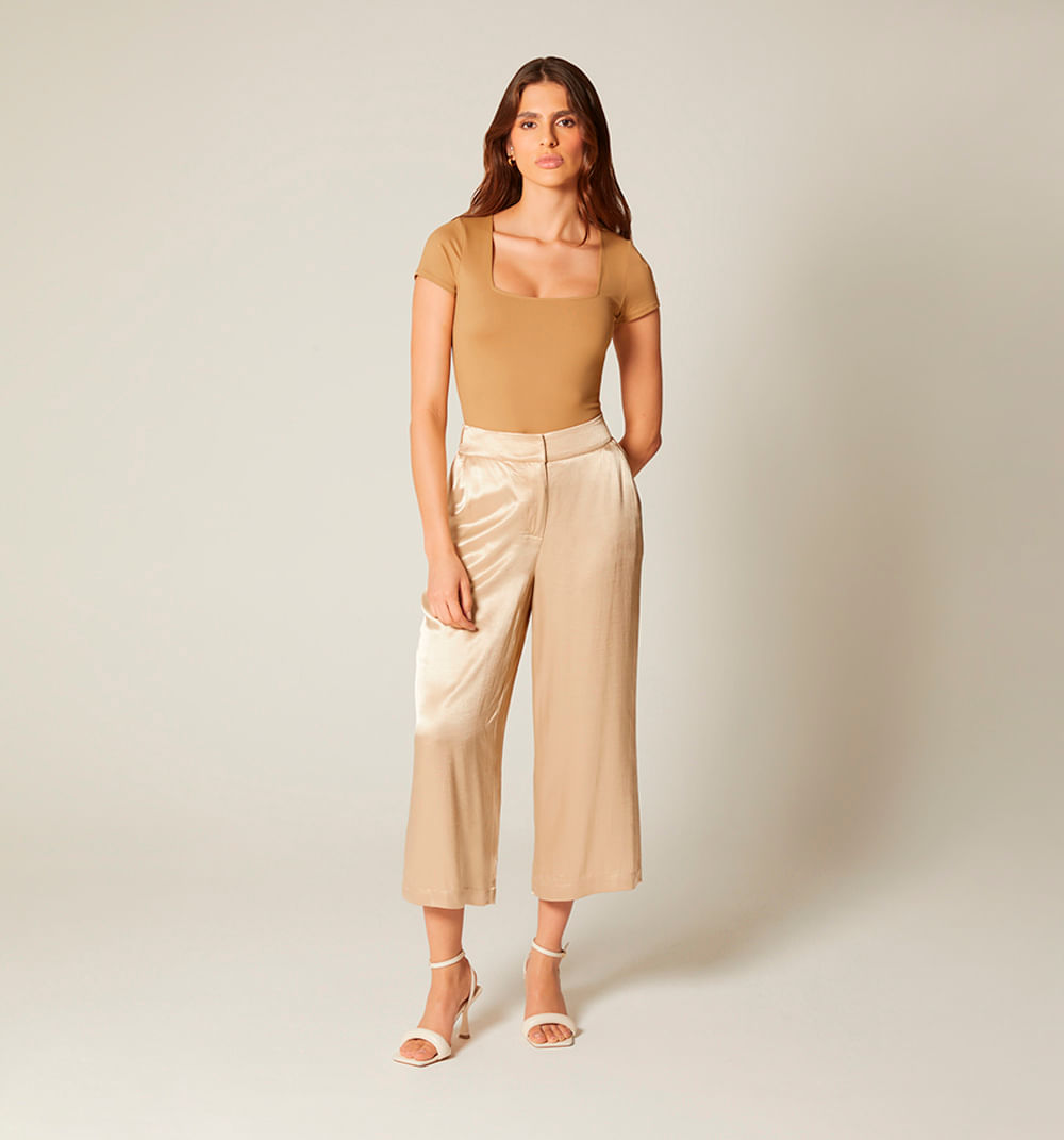 Pantalon tiro alto cullote