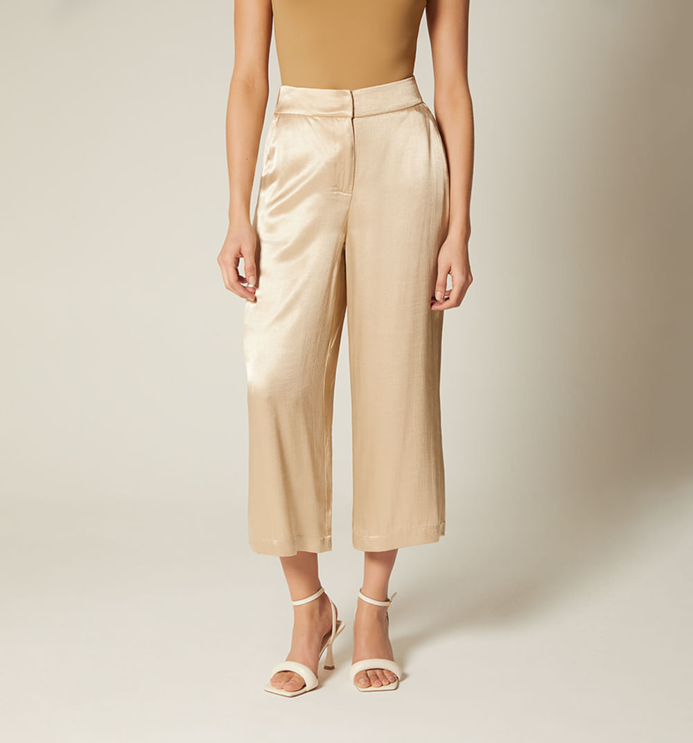 Pantalon tiro alto cullote