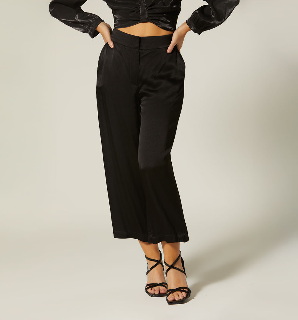 Pantalon tiro alto cullote