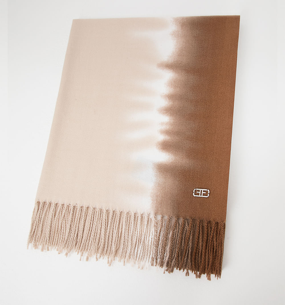 Pashmina tye dye con flecos