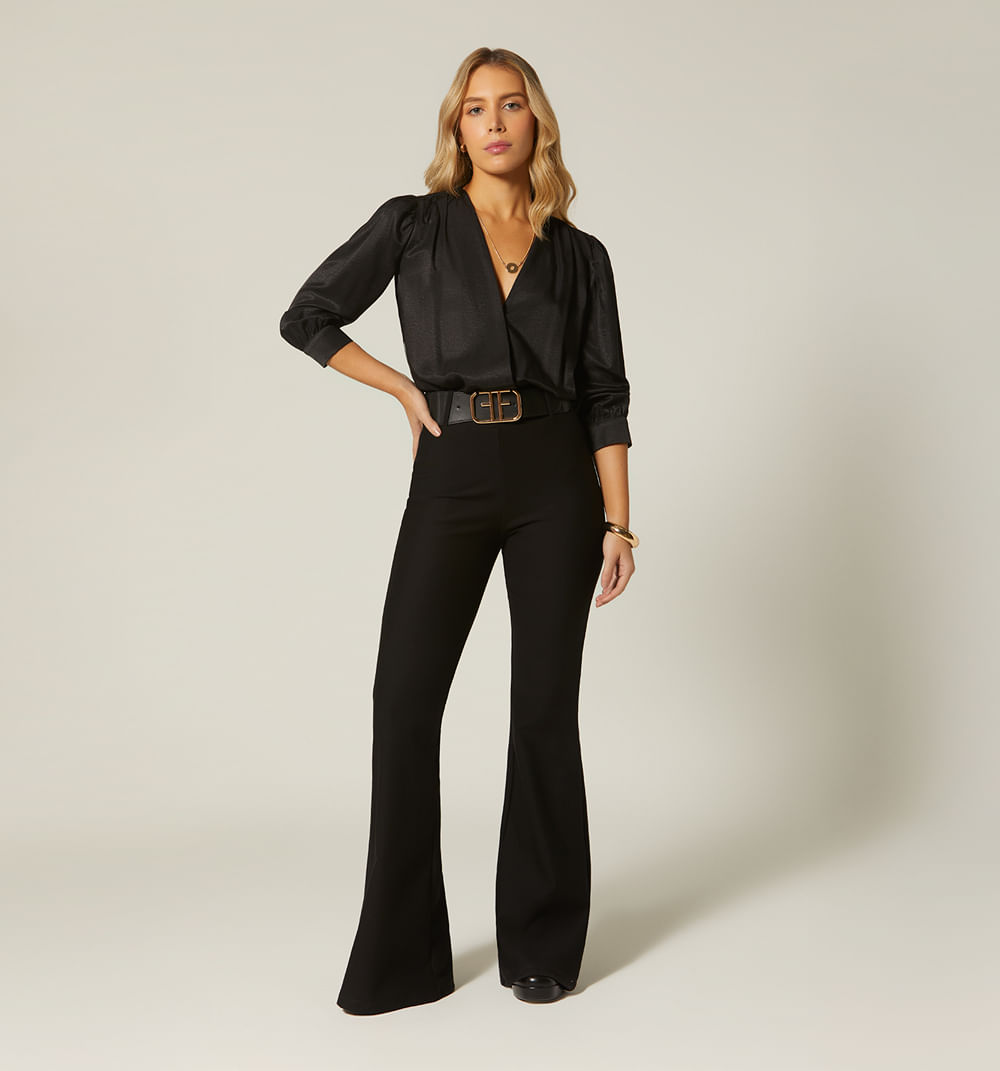 Body cruzado manga 3/4