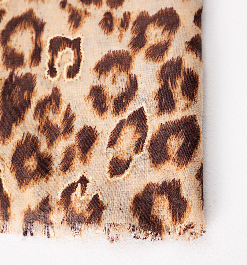 Pashmina animal con lurex