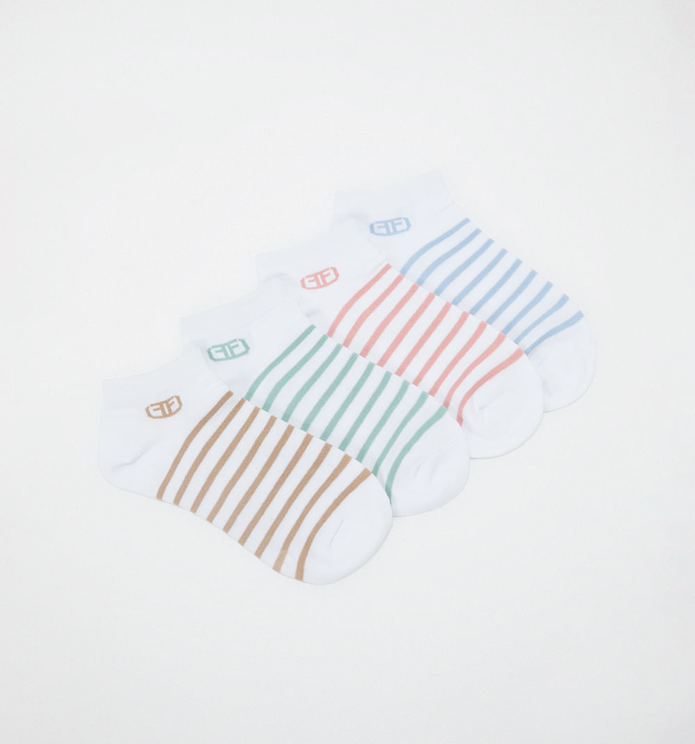 Medias rayas set x4