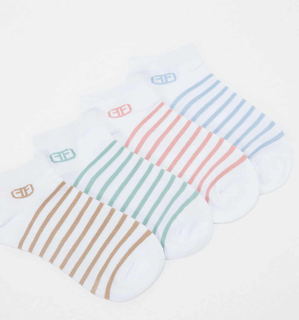 Medias rayas set x4