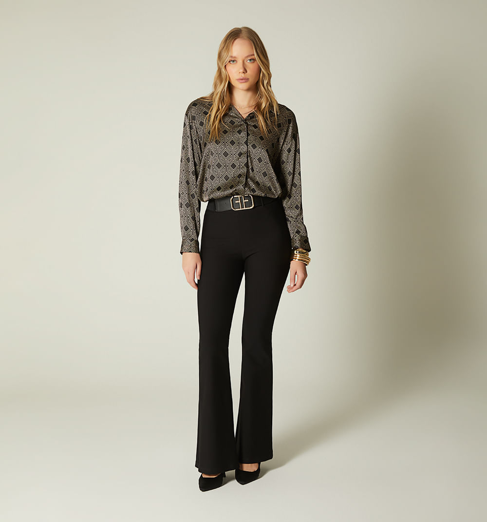 Blusa camisera manga larga