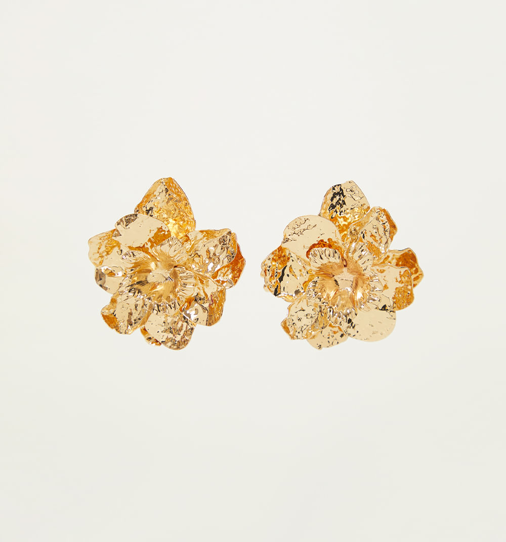 Aretes maxi flores 3d