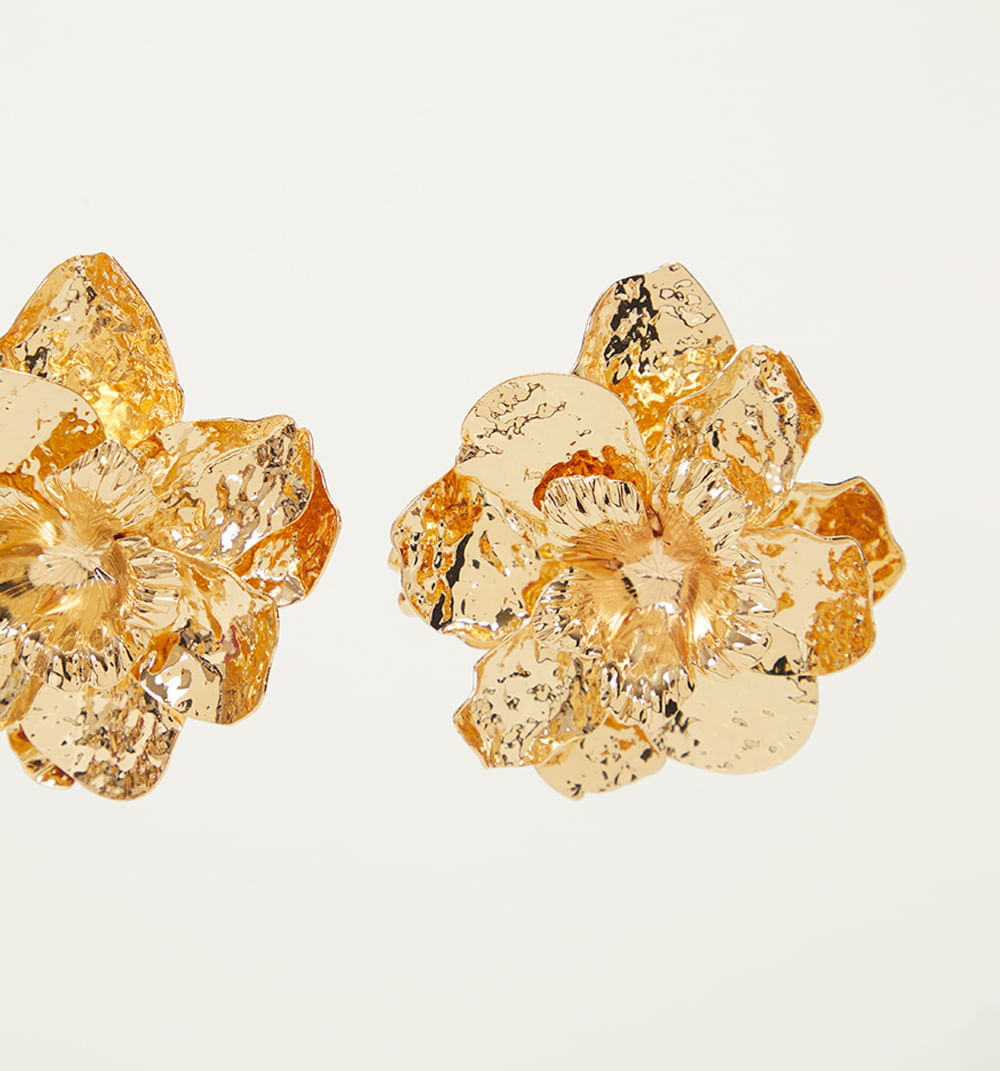 Aretes maxi flores 3d
