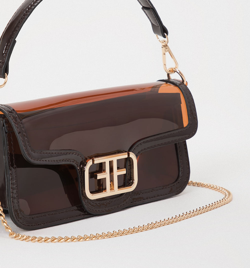 Bolso de mano translucido