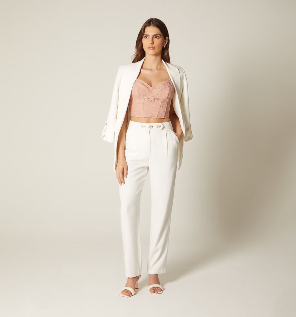 Pantalon prense pretina 3 botones