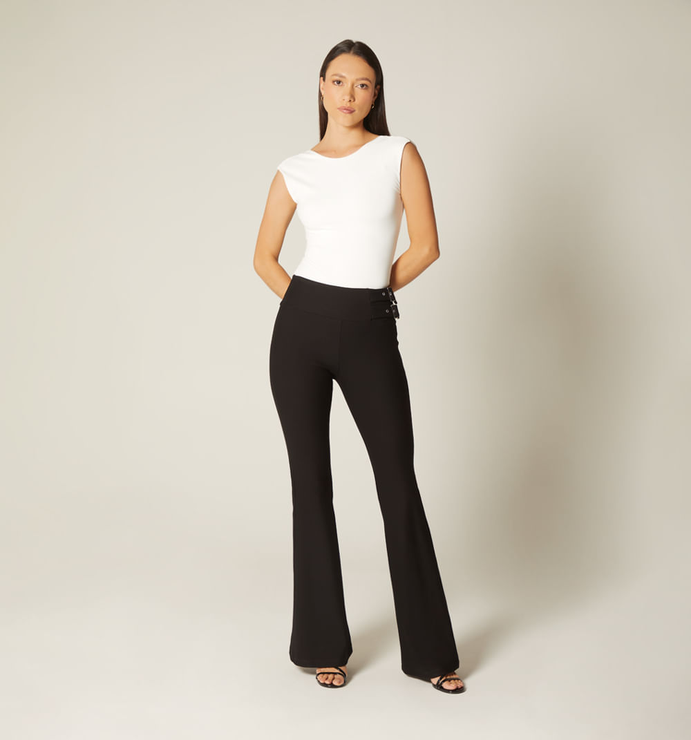 Leggins tiro alto pretina ancha