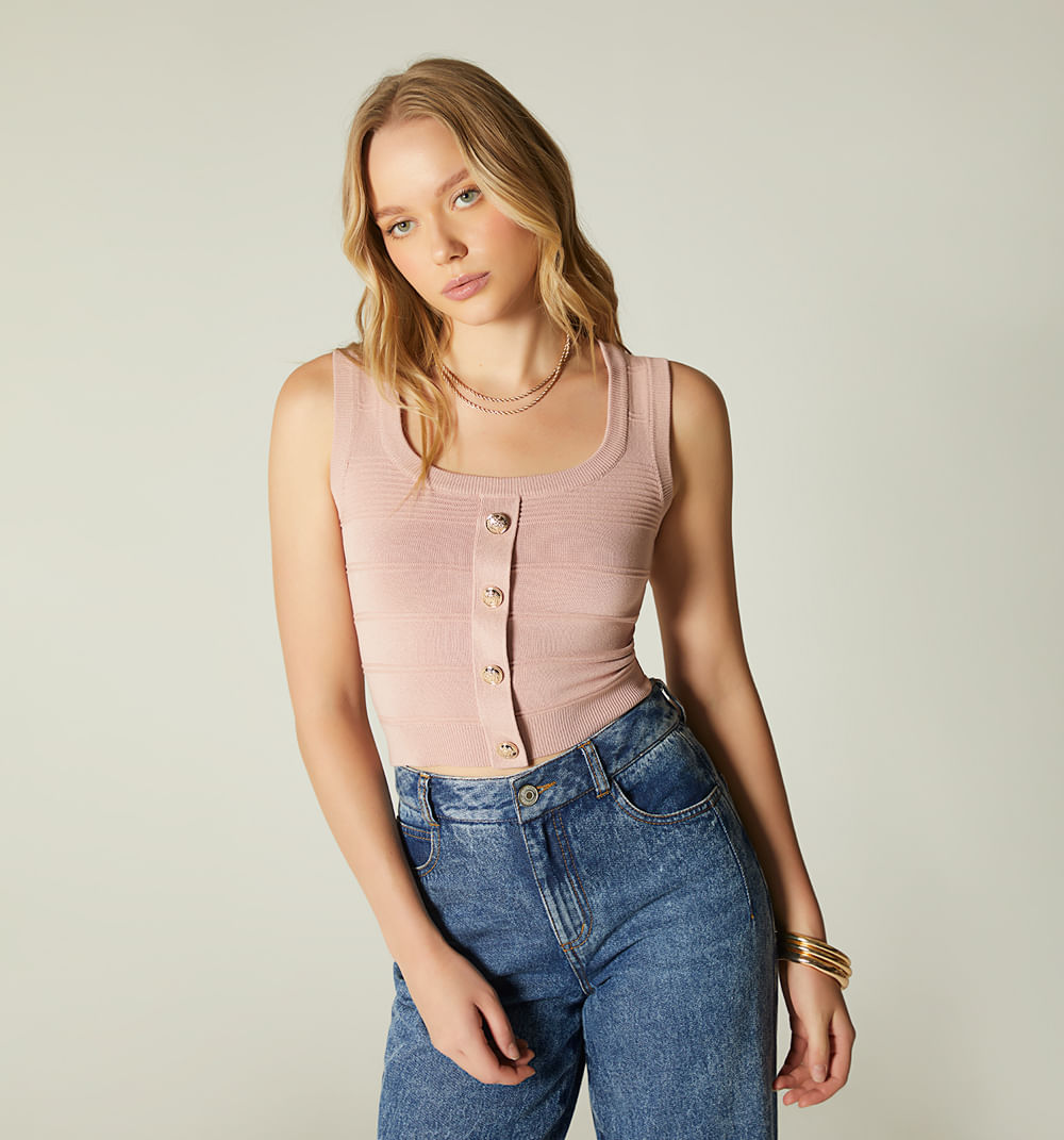 Blusa sisa botones decorativos