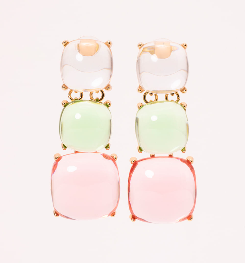 Aretes 3 tiempos resina