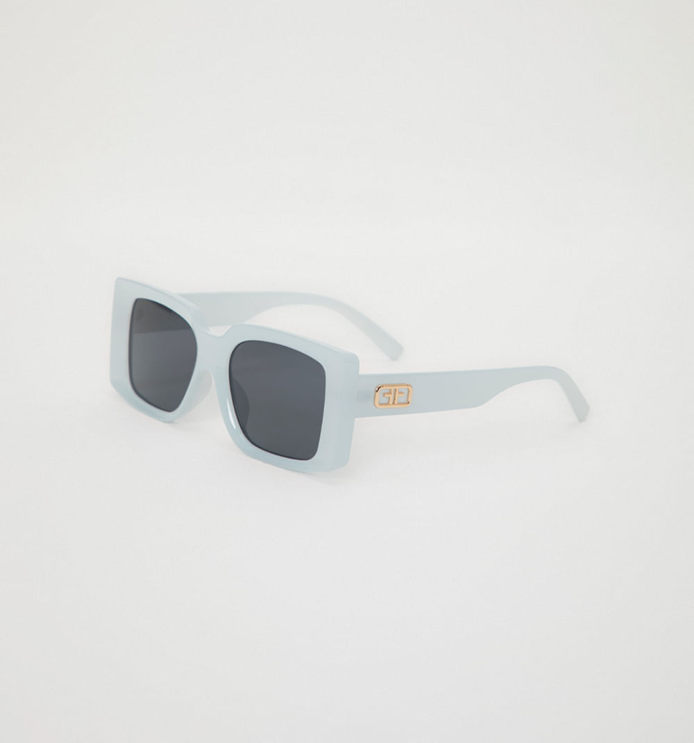 Gafas rectangulares lateral logo