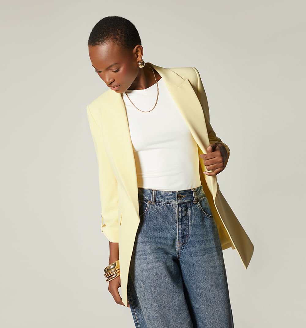 Blazer manga larga oversize