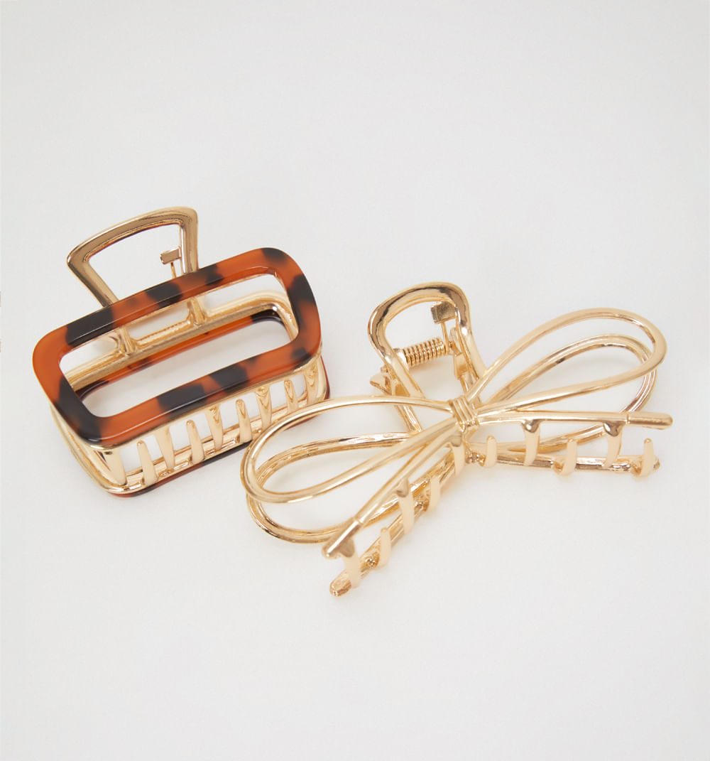 Pinzas animal y lazo set x2