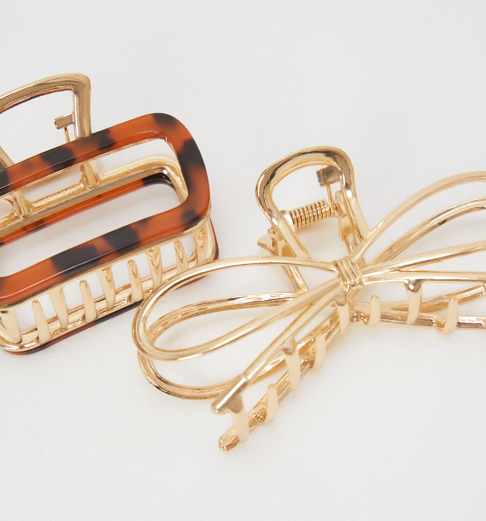 Pinzas animal y lazo set x2