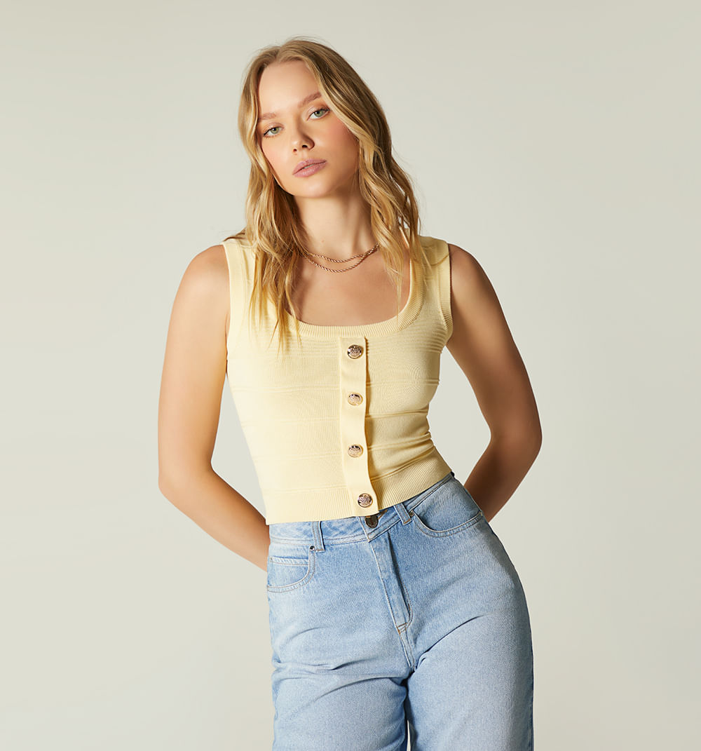 Blusa sisa botones decorativos