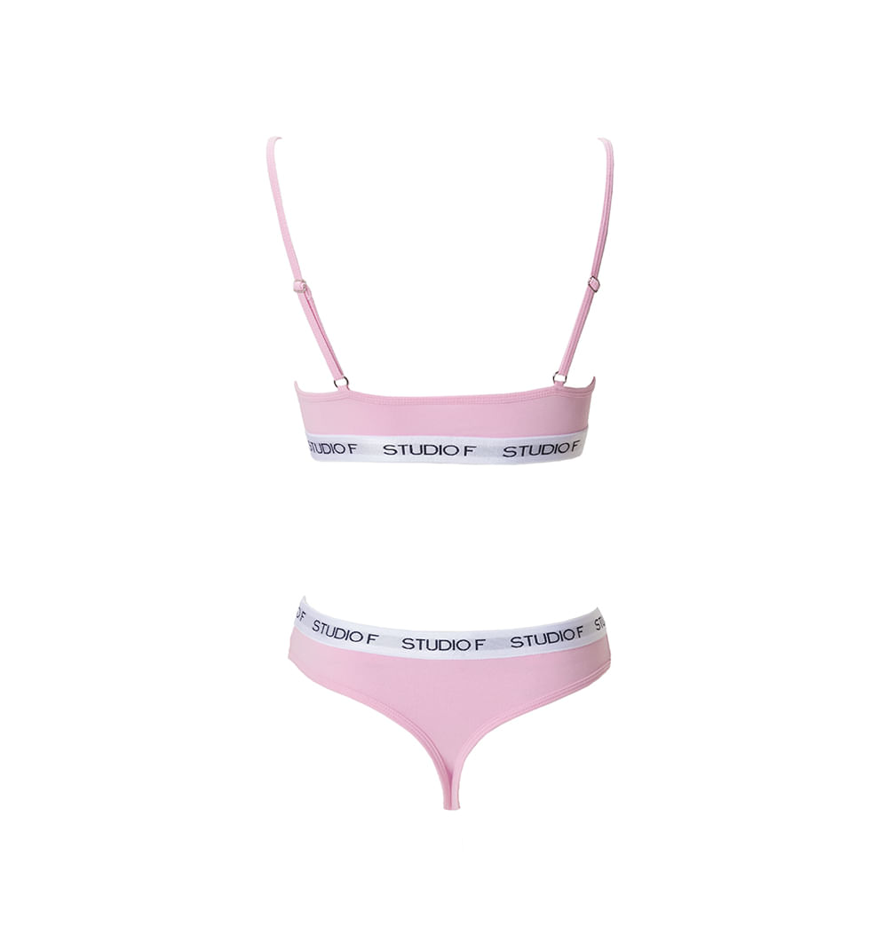 Set x 2 top y panty logomania