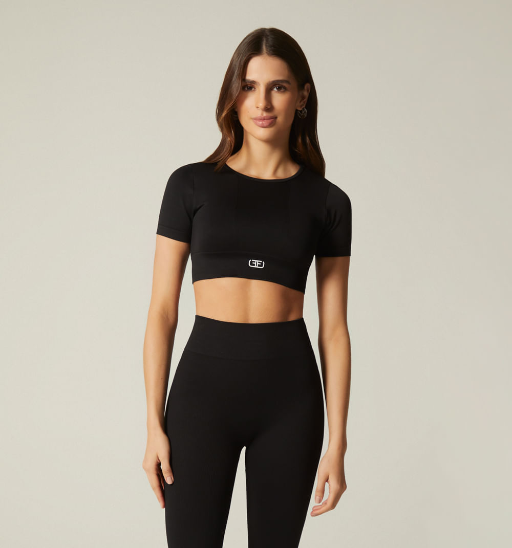 Blusa manga corta deportiva