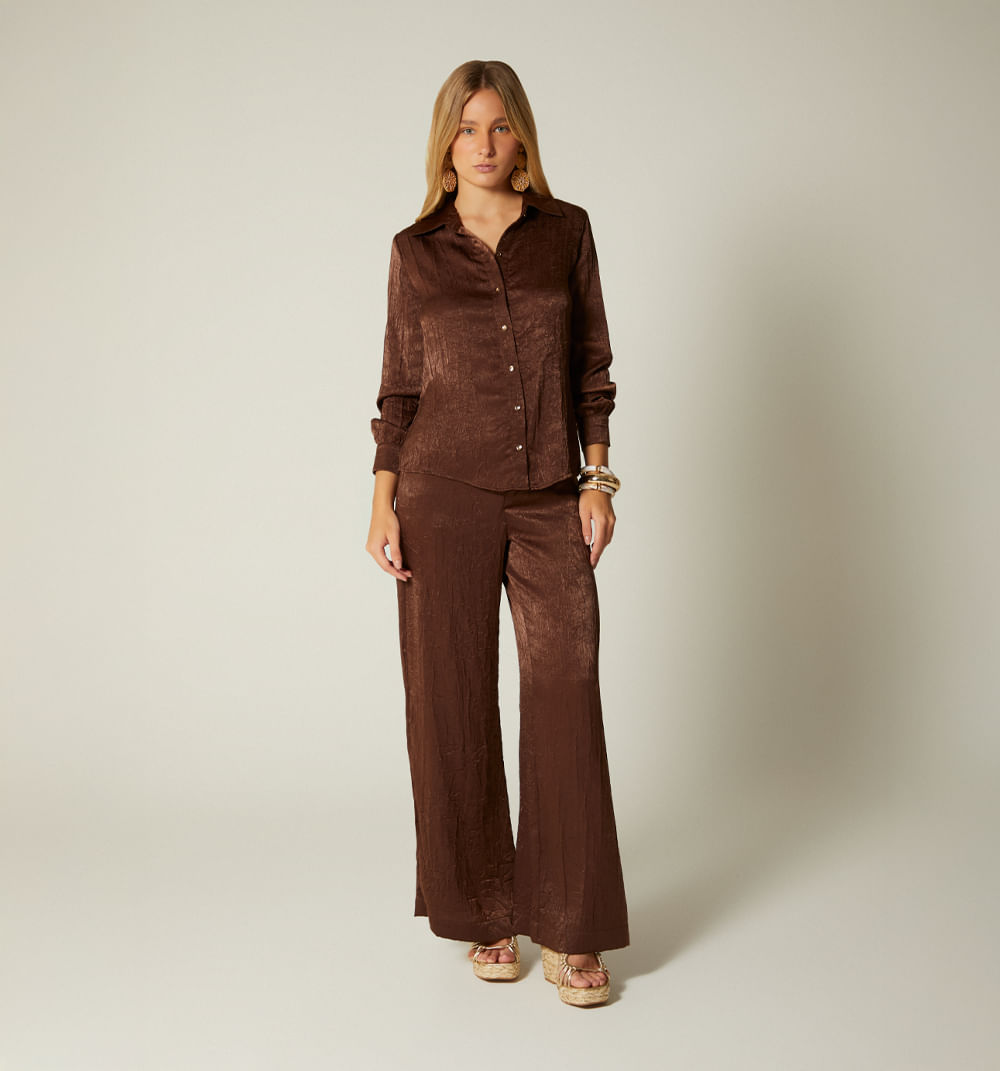 Blusa camisera manga larga