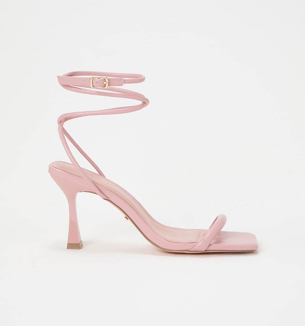 Sandalia tacon tiras