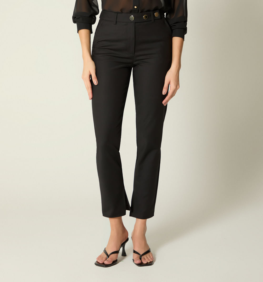 Pantalon pretina con broches