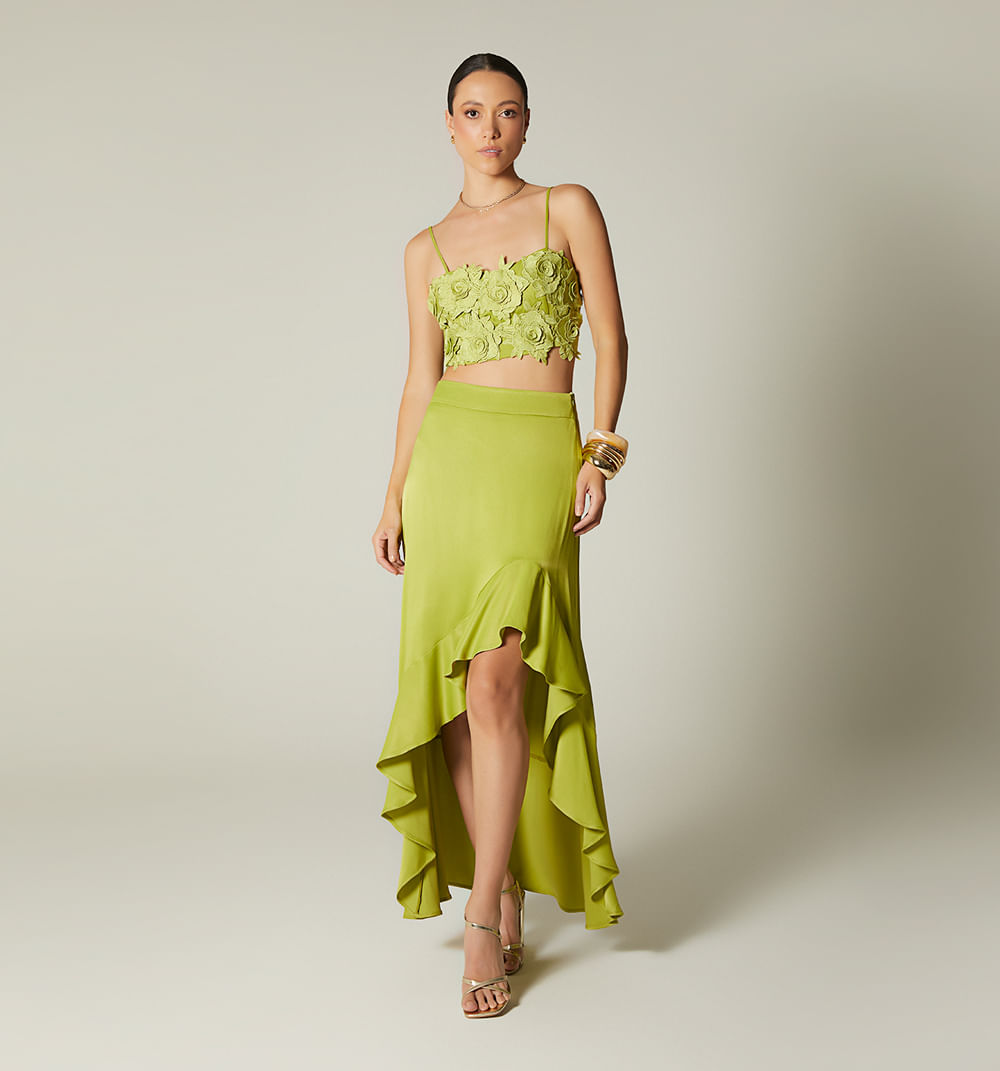 Falda con bolero inferior