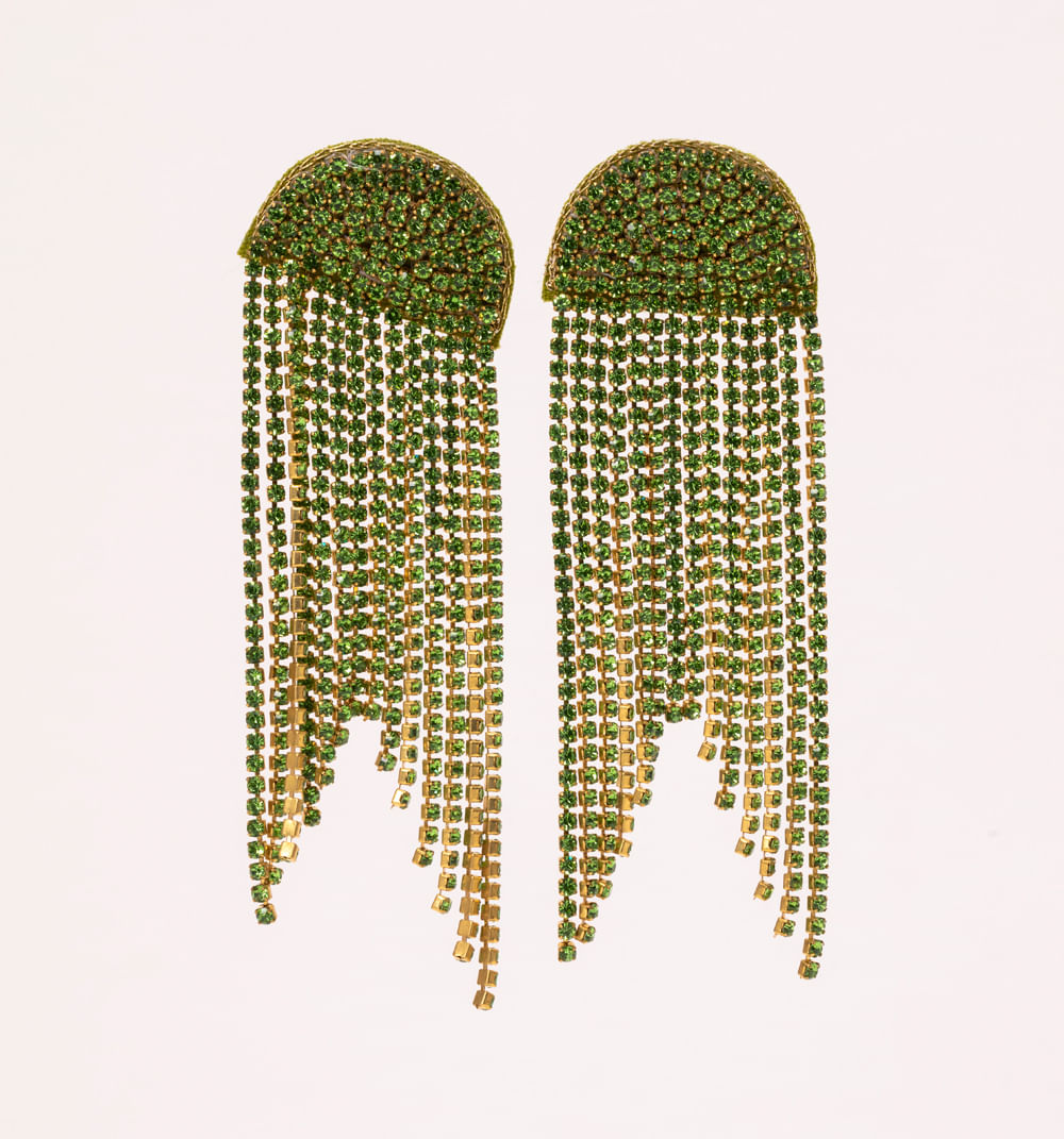 Aretes cascada cristales