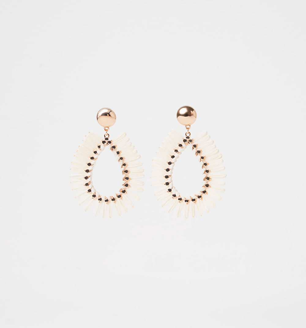 Aretes tejidos organicos