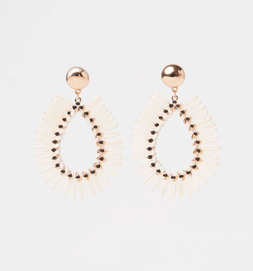 Aretes tejidos organicos