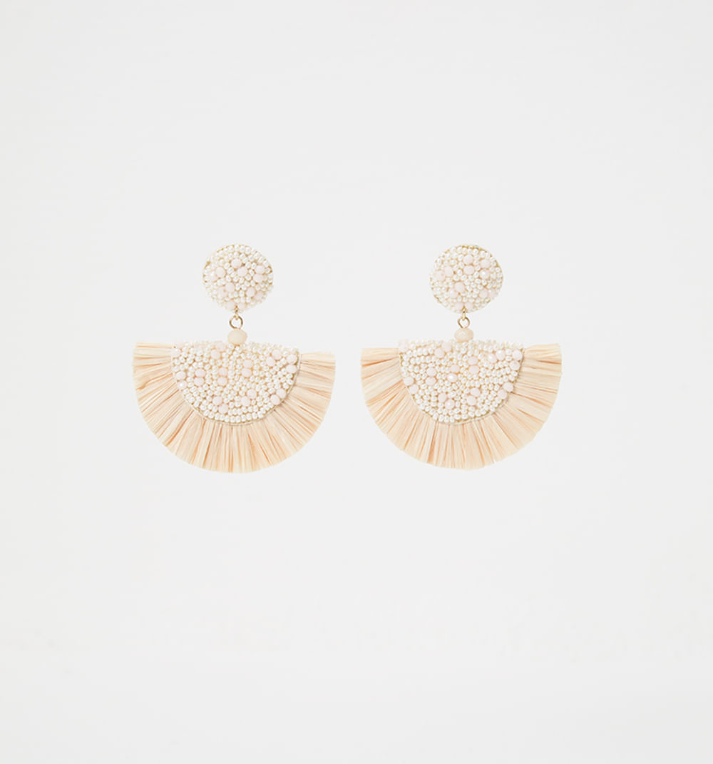 Aretes semicirculo mostacillas