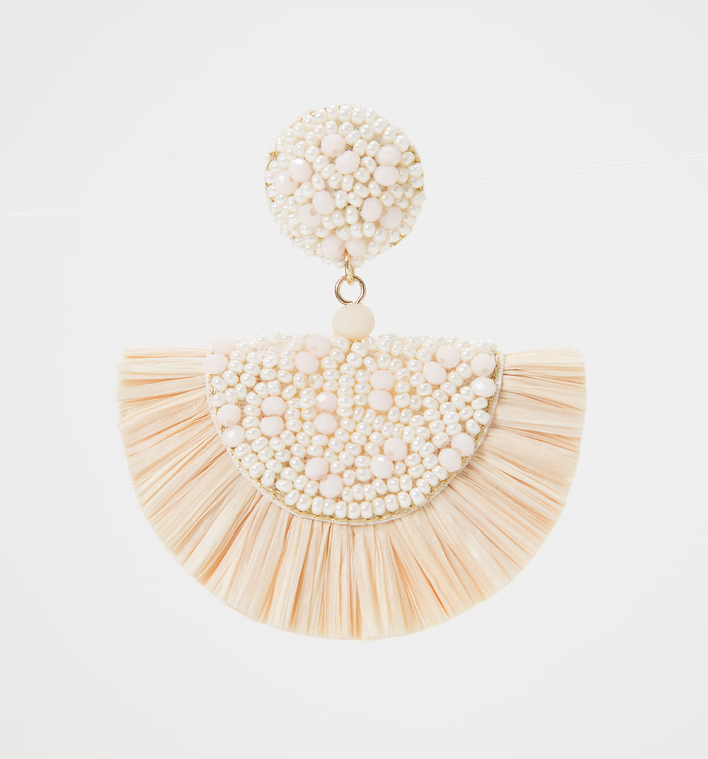 Aretes semicirculo mostacillas