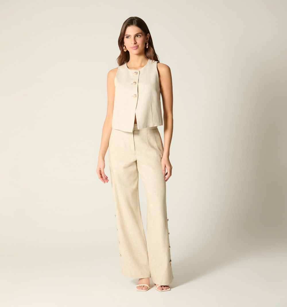 Pantalón botones en el lateral