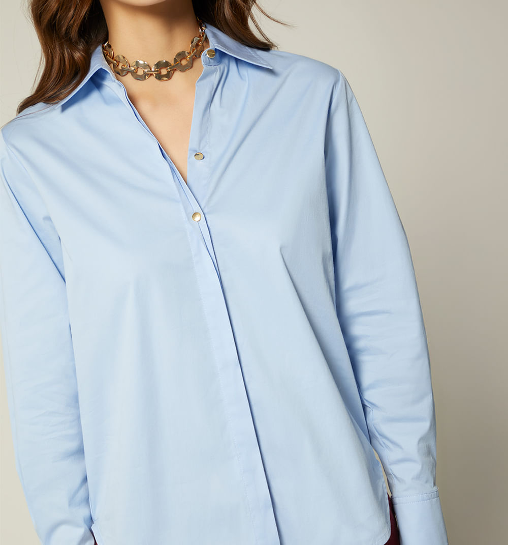 Blusa camisera manga larga