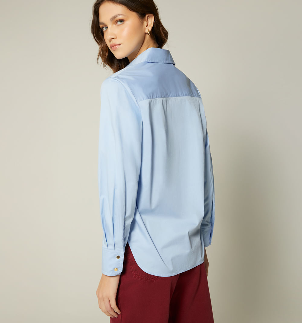 Blusa camisera manga larga