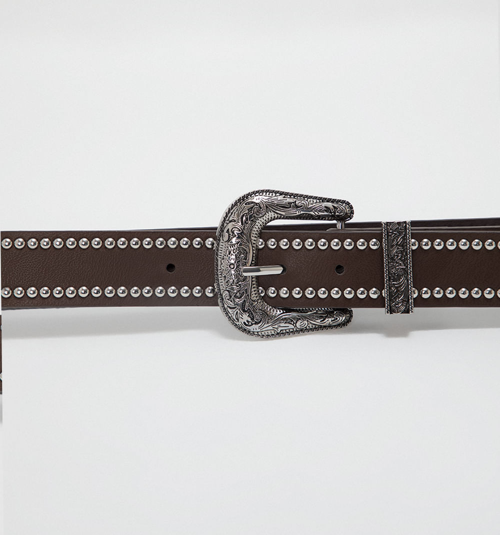 Correa western con taches